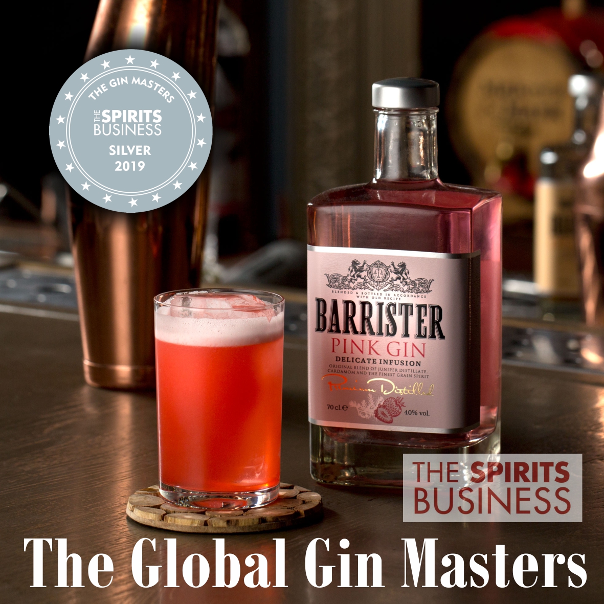 BARRISTER Pink – silver medalist of the Gin Masters